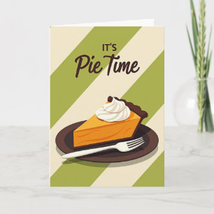 Tarjeta de Acción de Gracias 'Es Hora de Tarta'