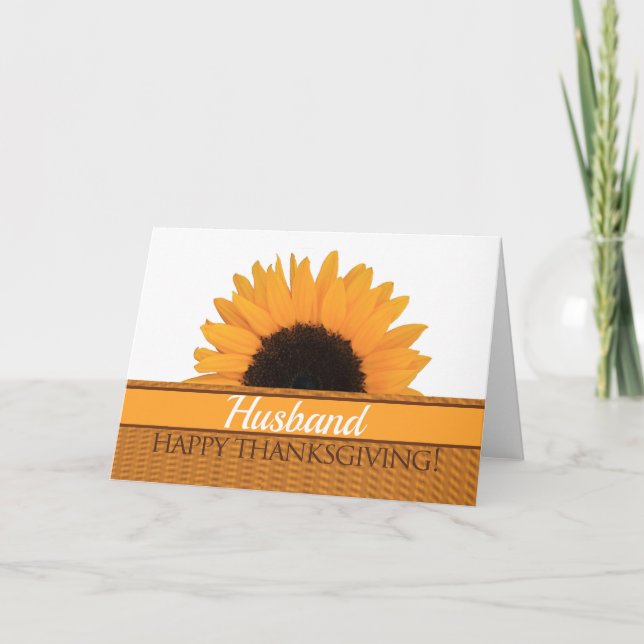 Tarjeta de Acción de Gracias para Esposo (Anverso)