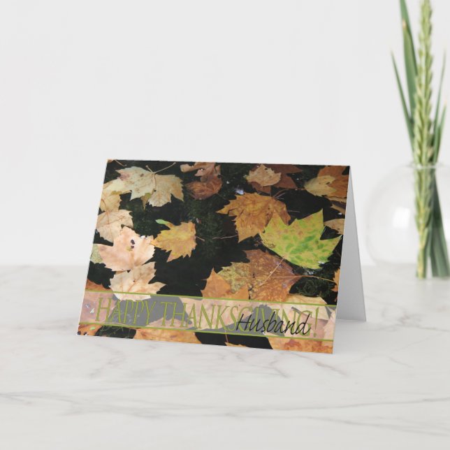 Tarjeta de Acción de Gracias para Esposo (Anverso)