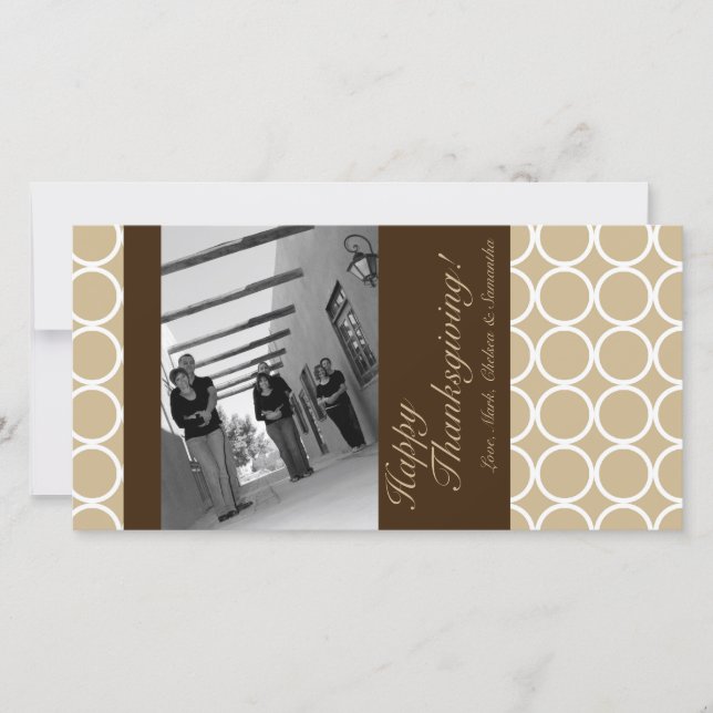 Tarjeta de acción de gracias para follaje de árbol (Anverso)