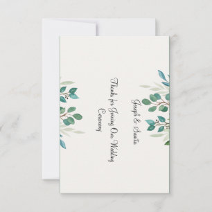 Tarjeta de Acción de Gracias plana de vegetación h