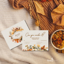 Tarjeta de Acción de Gracias RSVP para Florals Mut