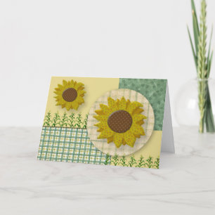 Tarjeta de Acción de Gracias Sunflower