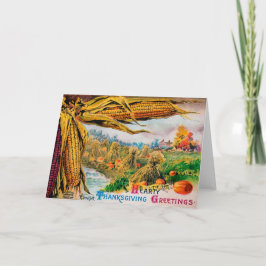 Tarjeta de Acción de Gracias Vintage