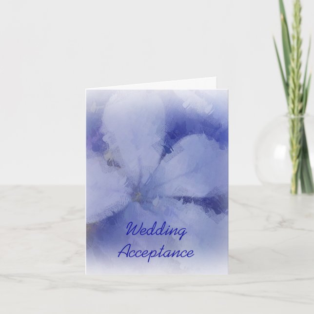 Tarjeta de aceptación de boda (Anverso)