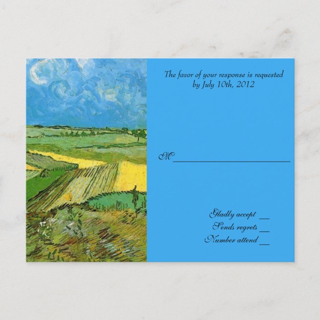 tarjeta de aceptación de boda (Anverso)