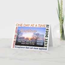 tarjeta de aceptación del lema de recuperación 25