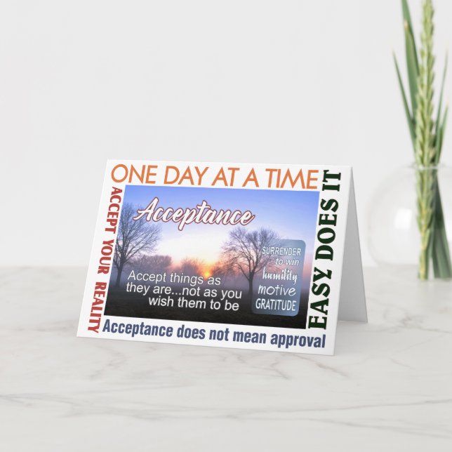 tarjeta de aceptación del lema de recuperación 25 (Anverso)