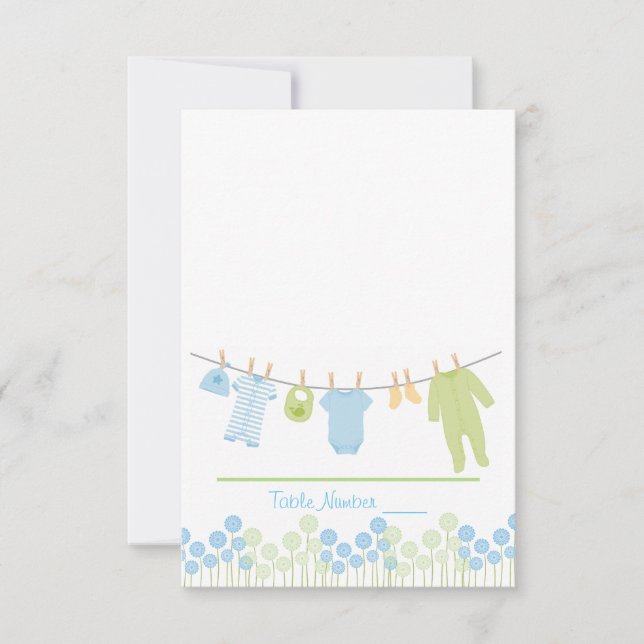 Tarjeta de acompañamiento Baby Shower de la línea  (Anverso)