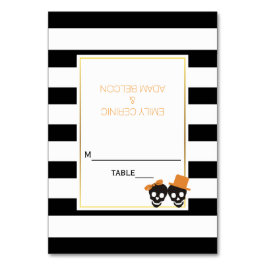 Tarjeta de acompañamiento boda de rayas blancas ne