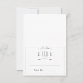 Tarjeta de acompañante para boda judía Bajo la Chu