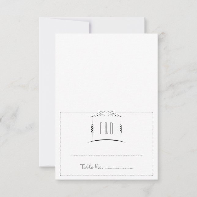 Tarjeta de acompañante para boda judía Bajo la Chu (Anverso)