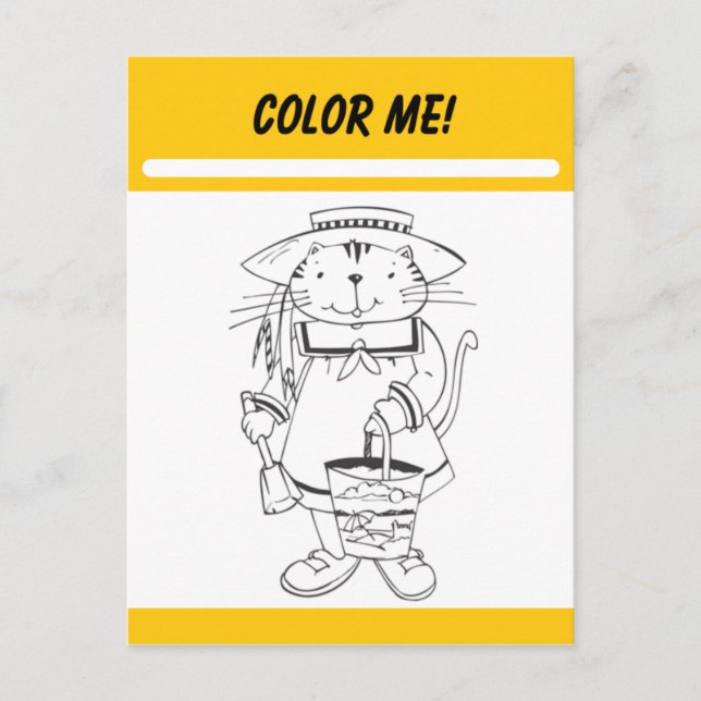 Tarjeta de actividad Color Me (Anverso)
