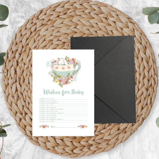 Tarjeta de actividad de deseo de Baby Shower para  (Subido por el creador)