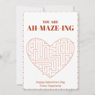 Tarjeta De Actividad De día de San Valentín Para N