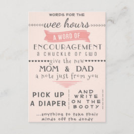 Tarjeta de actividad de Rosa y gris