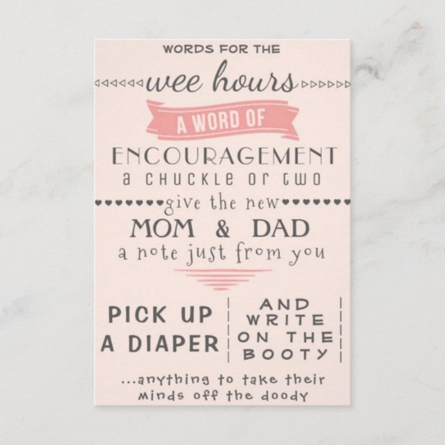 Tarjeta de actividad de Rosa y gris (Anverso)