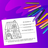 Tarjeta de Actividad para Enseñar Información de E