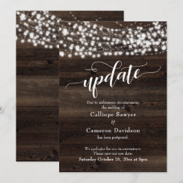 Tarjeta de Actualización de Boda Pospuesta con Mad