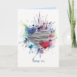 Tarjeta de acuarela de muñeco de nieve con regalos