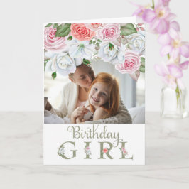 Tarjeta de acuarela de Personalizado de foto de Ch