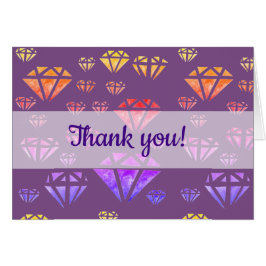 Tarjeta de acuarela Diamonds