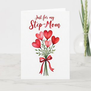 Tarjeta de Acuarela Floral de Madrastra