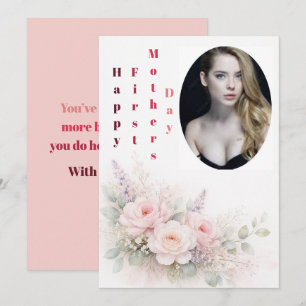 Tarjeta de acuarela para el Día de la Madre Elegan