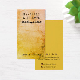 Tarjeta de Acuarela para Exposición de Joyas y Pen