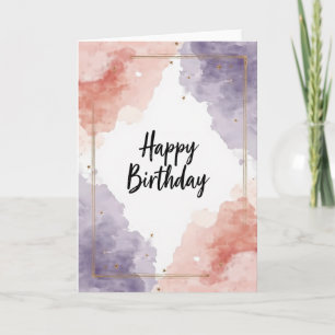 Tarjeta de Acuarela Pastel Alegre