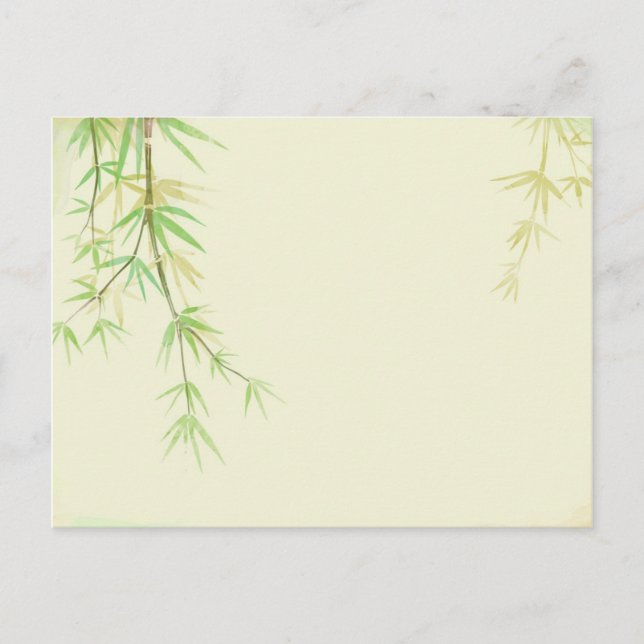 Tarjeta de acuarela pintada con estilo salvaje (Anverso)