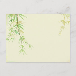 Tarjeta de acuarela pintada con estilo salvaje