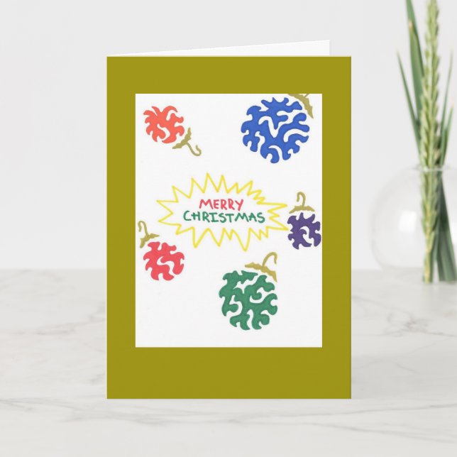 tarjeta de adorno de navidad (Anverso)