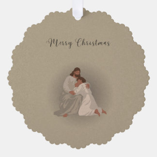 Tarjeta de Adorno de Navidad Cristiana