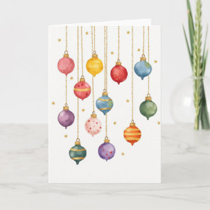 Tarjeta de Adorno de Navidad Global