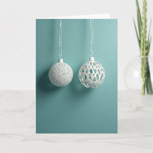 Tarjeta de Adorno de Navidad Moderna