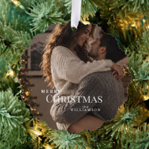 Tarjeta de Adorno | Foto de Navidad Moderna y Tend