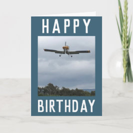 Tarjeta de Aeronave Ligera que se Aproxima a Aterr