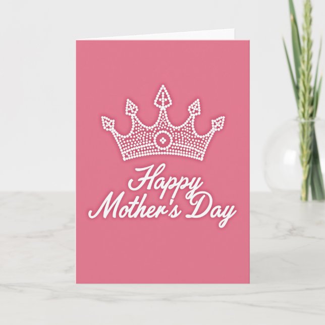 Tarjeta de afecto Corona del Día de las Madres (Anverso)