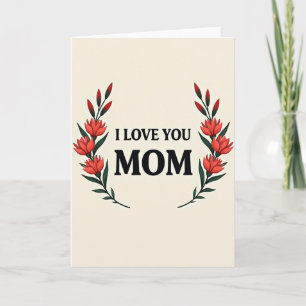 Tarjeta de afecto de mamá botánica