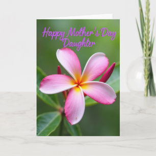 Tarjeta de afecto floral a rayas