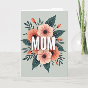 Tarjeta de afecto Floral para Mamá