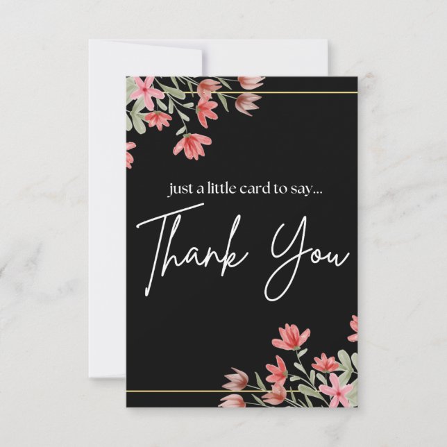 tarjeta de agradecimiento (Anverso)