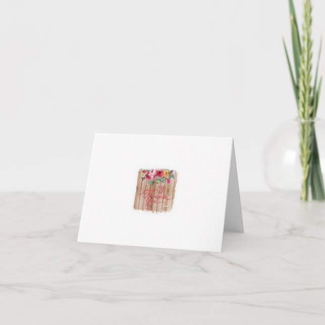 Tarjeta de agradecimiento (Anverso)