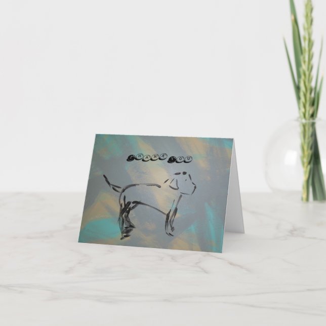 Tarjeta de agradecimiento (Anverso)