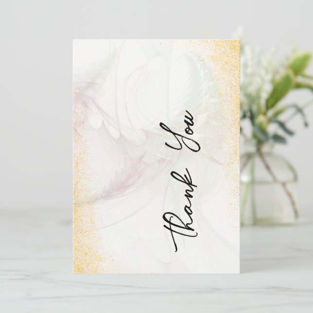 Tarjeta de agradecimiento (Anverso de pie)