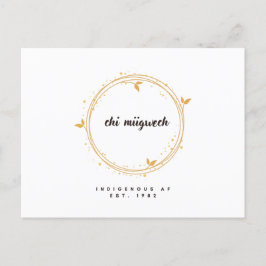 Tarjeta de agradecimiento