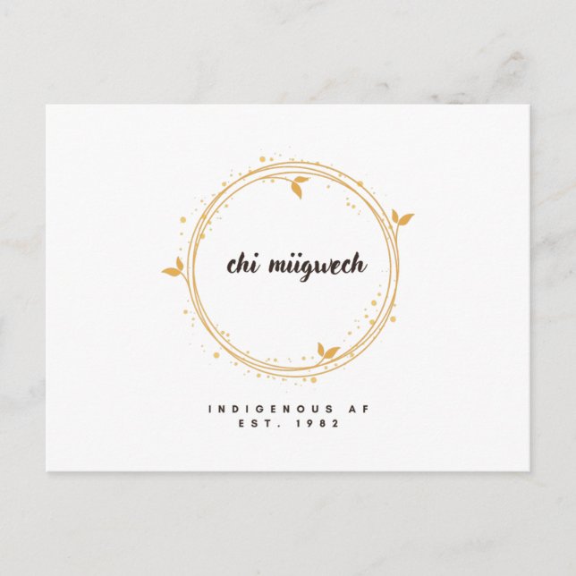 Tarjeta de agradecimiento (Anverso)