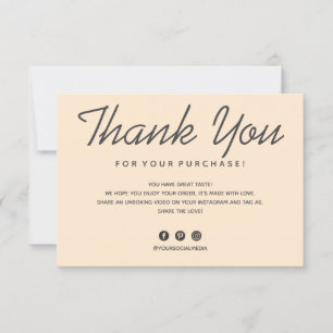 Tarjeta de agradecimiento