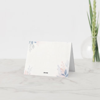 TARJETA DE AGRADECIMIENTO 結婚式席札